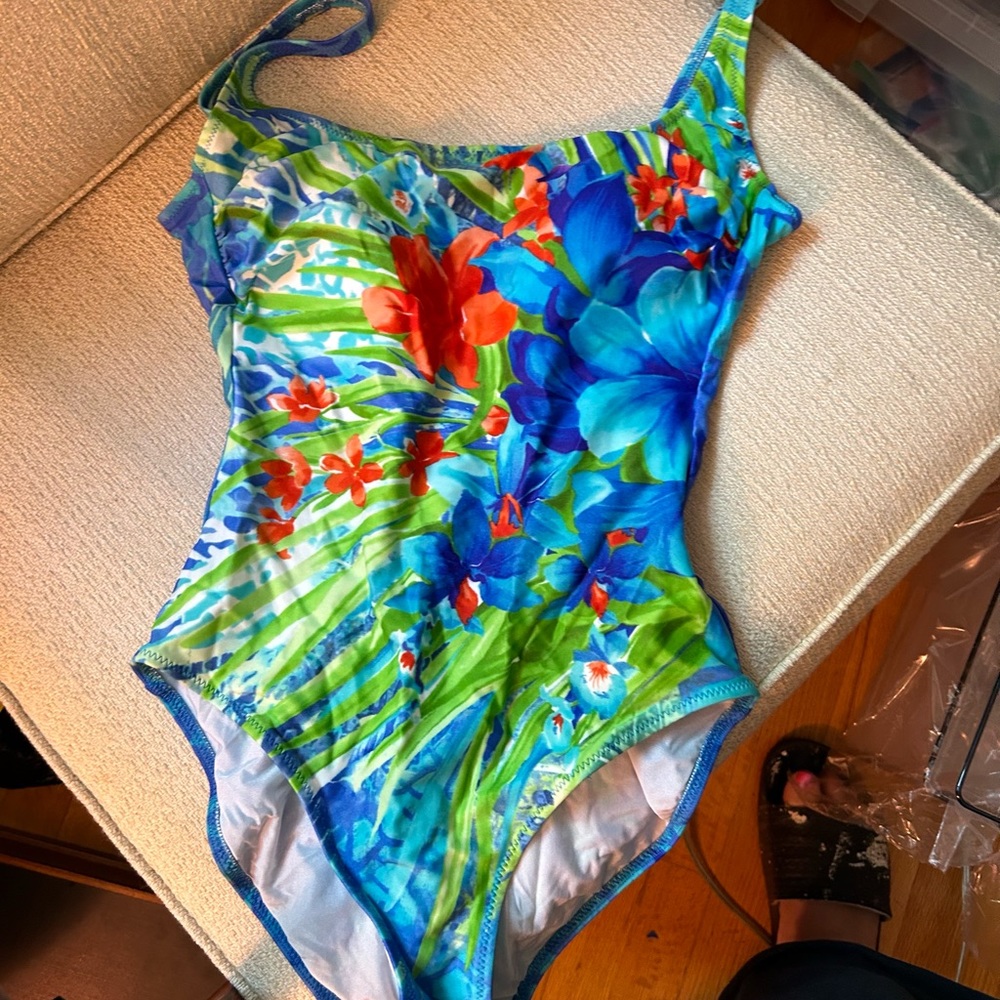 Gottex one-piece floral swimsuit